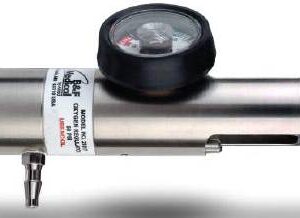 B & F Medical Oxygen Regulator Click Style with Gauge 0 – 15 LPM Barb Outlet CGA-870