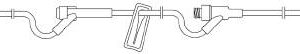 IV Extension Set Amsino Needle-Free Port 6 Inch Tubing Sterile