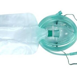 NonRebreather Oxygen Mask AMSure Elongated Style Pediatric Adjustable Head Strap / Nose Clip
