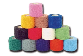 Cohesive Bandage CoFlex NL 4 Inch X 5 Yard Self-Adherent Closure Blue NonSterile 12 lbs. Tensile Strength