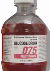 Glucose Tolerance Beverage Glucose Drink Fruit Punch 75 Gram 10 oz. per Bottle