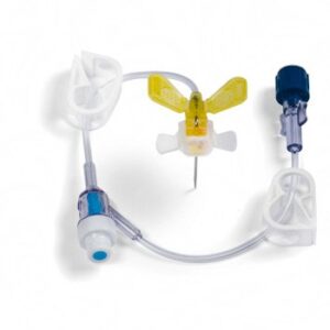 Huber Infusion Set MiniLoc 20 Gauge 1 Inch 8 Inch Tubing Y-Site Injection Port