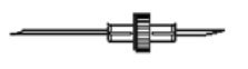 Double Ended Transfer Needle 17 Gauge Sharp