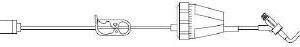 Primary IV Administration Set Rate Flow Gravity 1 Port 20 Drops / mL Drip Rate Without Filter 87 Inch Tubing Solution Flow Regulator