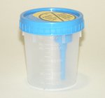 Urine Specimen Container with Integrated Transfer Device Vacutainer 120 mL (4 oz.) Screw Cap Unprinted Sterile