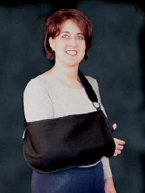 Arm Sling with Padded Strap Bird & Cronin D-Ring / Hook and Loop Strap Closure Large