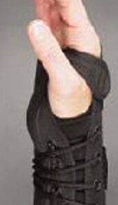 Wrist Brace Westport Flannel Right Hand Black Small