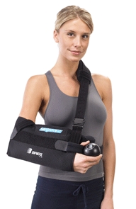 Shoulder Immobilizer SlingShot 2 X-Large, 16.5 – 17.5 Inch Forearm Circumference Airmesh Buckle Closure