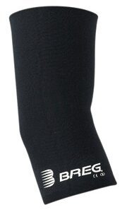 Elbow Sleeve Breg Essential 2X-Large Pull-On Padded Left or Right Elbow 12 to 13 Inch Elbow Circumference Black