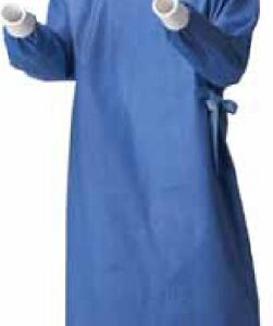 Non-Reinforced Surgical Gown RoyalSilk X-Large Blue Sterile AAMI Level 3 Disposable