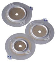 Ostomy Barrier Assura Xpro Precut, Extended Wear Silicone Based Adhesive 60 mm Flange Blue Code System Synthetic Resin 1-3/8 Inch Opening