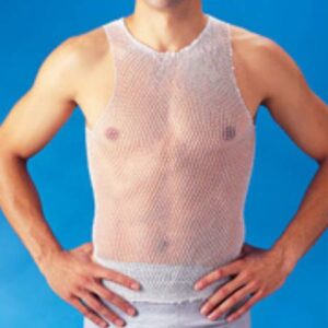 Elastic Net Retainer Dressing Surgilast Pre-Cut Tubular / Pre-Cut Elastic One Size Fits Most White Knee / Foot / Hand / Elbow NonSterile