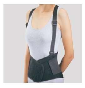 Occupational Back Support ProCare Industrial X-Small Hook and Loop Closure 22 to 24 Inch Waist Circumference 8 Inch Height Adult