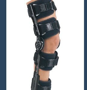 Knee Brace Telescoping TROM Advance One Size Fits Most Hook and Loop Closure Left or Right Leg