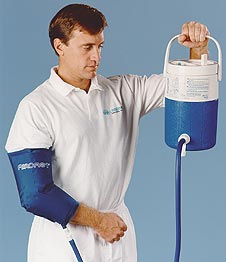 Cold Therapy Wrap AirCast Cryo/Cuff Elbow One Size Fits Most Nylon / Vinyl Reusable