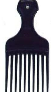 Hair Pick Dawn Mist 2-1/4 Inch Black Plastic