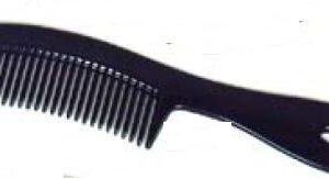 Comb Dawn Mist 6-1/2 Inch Black Plastic