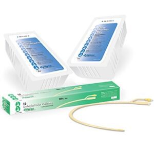 Foley Catheter 2-Way Standard Tip 30 cc Balloon 16 Fr. Silicone Coated Latex