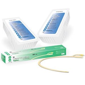 Foley Catheter 2-Way Standard Tip 30 cc Balloon 18 Fr. Silicone Coated Latex