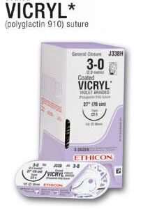 Absorbable Ligating Reel with Suture Coated Vicryl LigaPak Polyglactin 910 Braided Size 2-0