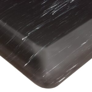 Anti-Fatigue Floor Mat Tile-Top AM SpongeCote 2 X 3 Foot Gray PVC / Anti-Microbial Nitrile Infused Sponge