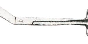 Bandage Scissors Grafco Lister 4-1/2 Inch Length Floor / Office Grade Stainless Steel NonSterile Finger Ring Handle Angled Blunt Tip / Blunt Tip