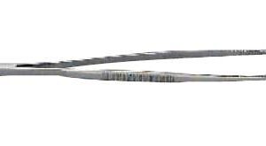 Dressing Forceps Grafco 4-1/2 Inch Length Floor / Office Grade Pakistani Stainless Steel NonSterile NonLocking Thumb Handle Straight Serrated Tips