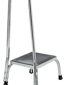 Step Stool with Handrail 1 Step Steel Frame 9 Inch Step Height