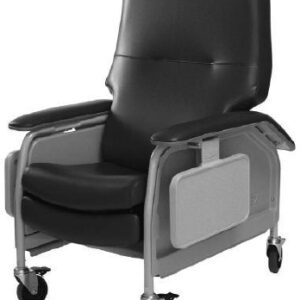 Clinical Care Recliner Lumex Imperial Blue Vinyl 4 Swivel Caster