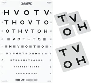 Eye Chart Good-Lite 10 Foot Distance Acuity Test