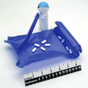 Ambidextrous Pill Counter 7-3/4 X 6-1/4 X 1-1/2 Inch, Polyethylene, With Spatula