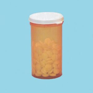 Prescription Vial Friendly & Safe 20 DRAM Clear Amber