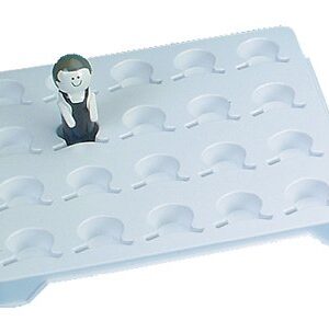 Medicine Cup Transport Tray White, 14-5/8 X 1-1/2 X 13-1/2 Inch, 20 Place