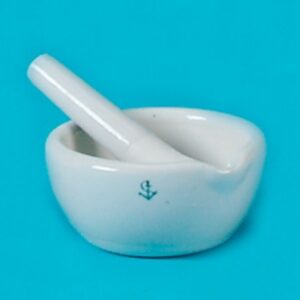 Mortar and Pestle HCL Hand Operated White