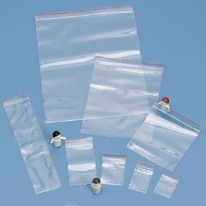 Reclosable Bag Premium Red Line 4 X 6 Inch Plastic Clear Zipper Closure