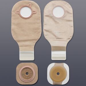 Ileostomy / Colostomy Pouch New Image Two-Piece System 12 Inch Length Flat, Trim to Fit 2-1/4 Inch Stoma Drainable