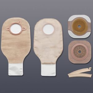 Ileostomy / Colostomy Pouch New Image Two-Piece System 12 Inch Length Flat, Trim to Fit Up to 1-3/4 Inch Stoma Drainable