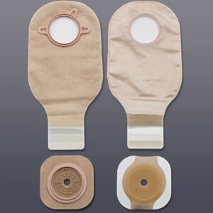 Ileostomy / Colostomy Pouch New Image Two-Piece System 12 Inch Length Flat, Trim to Fit 3-1/2 Inch Stoma Drainable