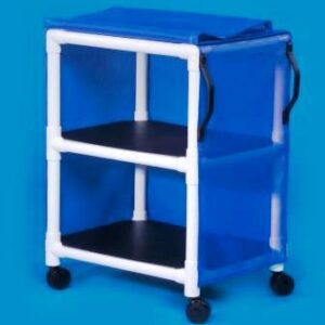 Linen / Multipurpose Cart Standard Line 2 Shelves PVC 3 Inch Twin Casters
