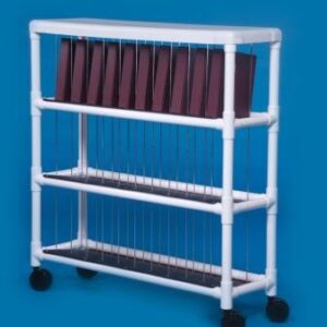Mobile Chart Rack 54 H X 48 W X 14.5 D Inch