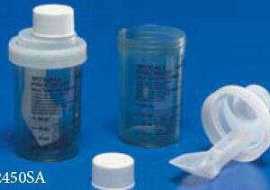 Stool Specimen Container Precision 2 X 3-1/2 Inch Screw Cap with Sampling Device NonSterile
