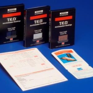 Anti-embolism Stocking T.E.D. Thigh High Medium / Regular White Closed Toe