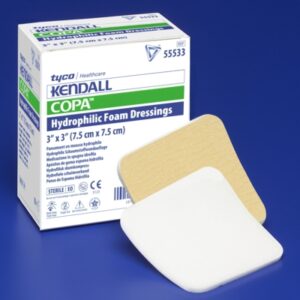 Foam Dressing Kendall Foam Plus 4 X 4 Inch Without Border Polyurethane Backing Nonadhesive Square Sterile