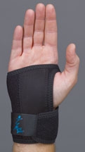 Wrist Splint GelFlex Contoured Polymer Gel / Mineral Oil Left Hand Black Medium