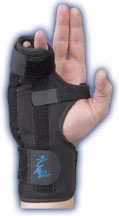 Boxer Fracture Brace Med Spec Aluminum / Felt Left Hand Black Large