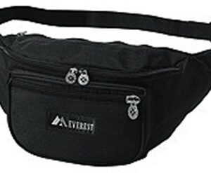 Fanny Pack Black Polyester 13.5 X 5.5 X 3.5 Inch