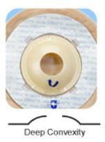 Ileostomy / Colostomy Pouch UltraLite One-Piece System 9 Inch Length Deep Convex, Pre-Cut 1 Inch Stoma Drainable, Kwick Klose