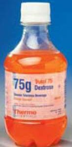 Glucose Tolerance Beverage Trutol Orange 75 Gram 10 oz. per Bottle