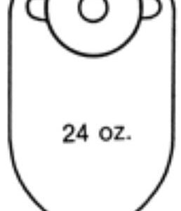 Urostomy Pouch Nu-Hope One-Piece System 11 Inch Length Round, Flat, Pre-Cut 1-1/8 Inch Stoma