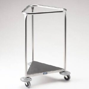 Hamper Stand Pedigo Rolling Triangular Opening Open Top Without Lid